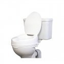 High raising toilet seat with flap High raising toilet seat with flap
