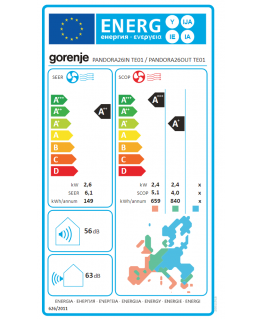 Gorenje | Air Conditioner, Indoor unit | 20011518 PANDORA26