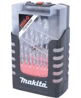 Grąžtas Makita D-50457 Grąžtų komplektas 25 vnt. (1-13mm) metalui HSS-G