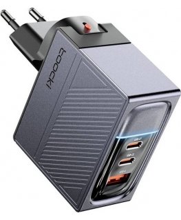 Tech-Protect NC100W-GAN charger GaN 3x USB-C PD 100W | USB-A QC