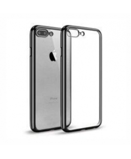 Mocco Electro Jelly Aizmugurējais Silikona Apvalks Priekš Apple iPhone 11 PRO Caurspīdīgs - Melns