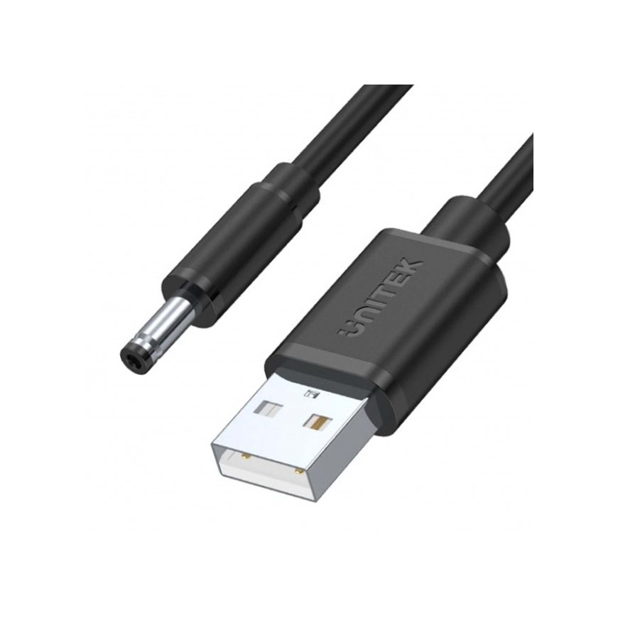 Unitek kabel zasilający USB - wtyk DC 3.5/1.35 mm