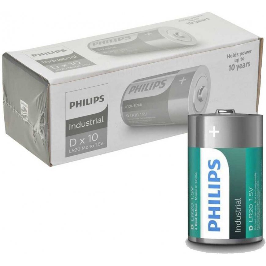Philips LR20 D Industrial batteries 10