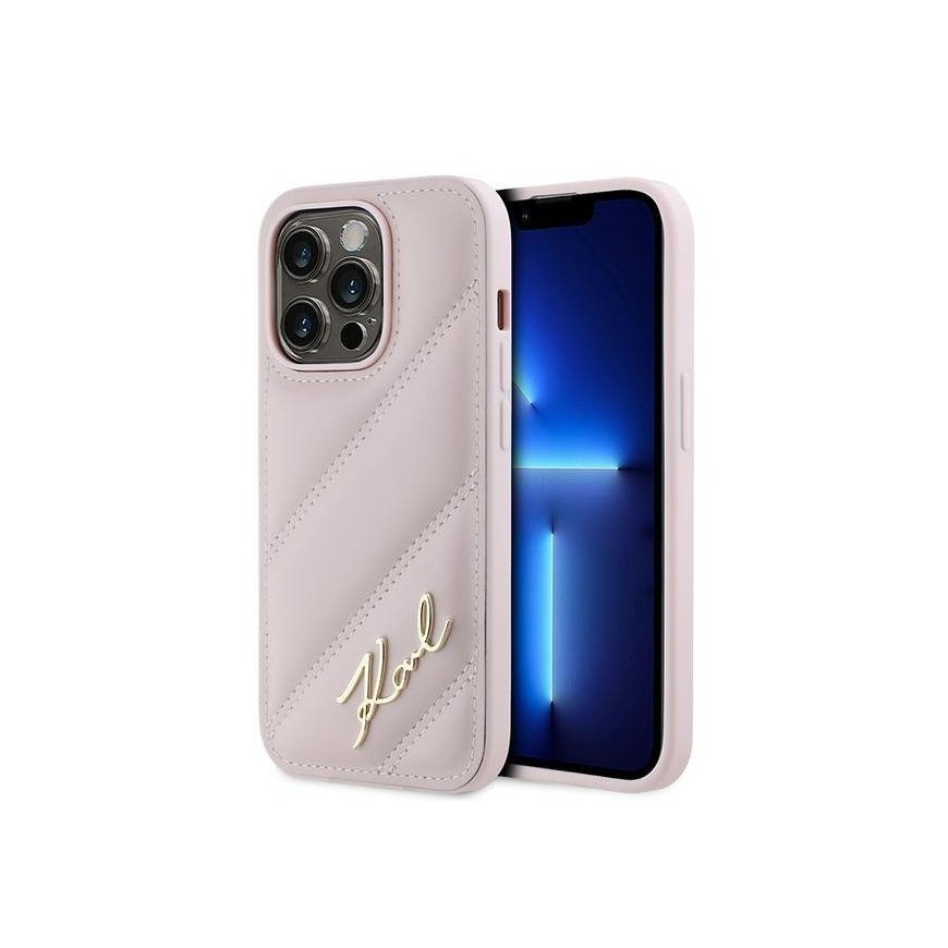 Karl Lagerfeld KLHCP14XPQDSMGP iPhone 14 Pro Max 6.7" różowy|pin