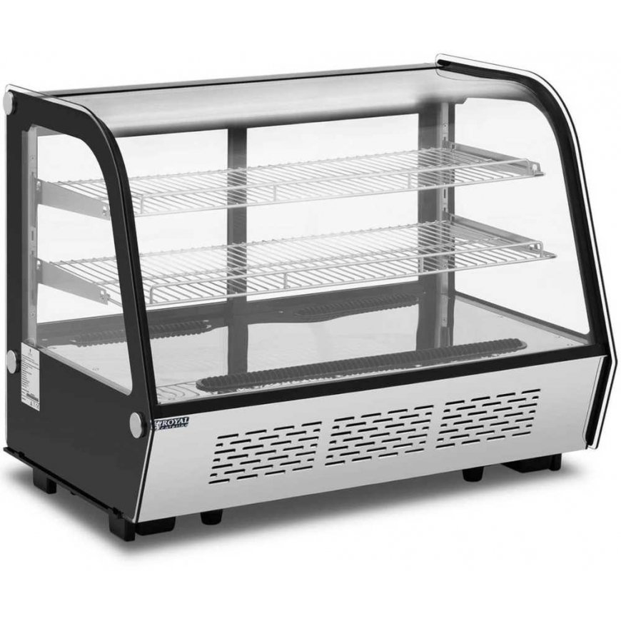 Refrigerator Royal Catering Refrigerated showcase, glass, 3 levels, 160 l