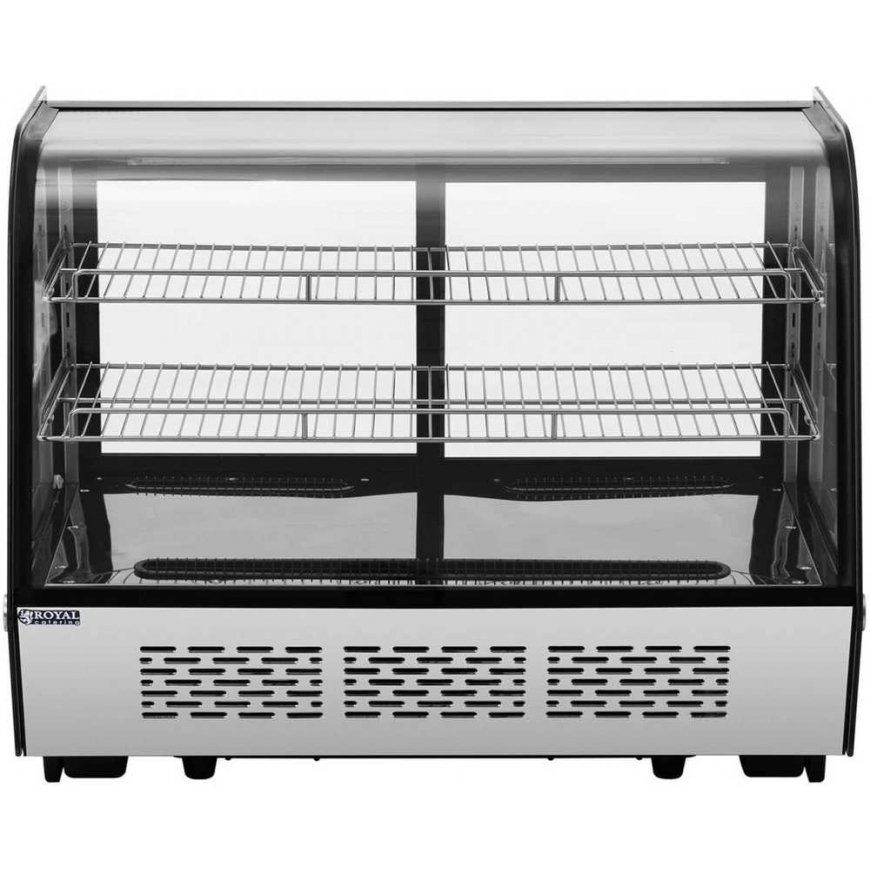 Šaldytuvas Royal Catering Šaldymo vitrina, stiklas, 3 lygiai, 160 l – 2