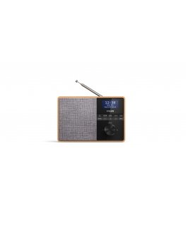 Philips TAR5505/10 radijo imtuvas Nešiojama Skaitmeninis Juoda, Pilka, Medis
