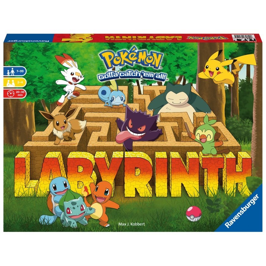 Ravensburger Pokémon Labyrinth Galda spēle Ģimene