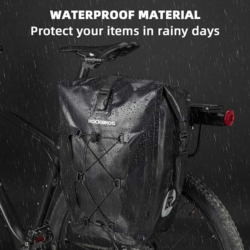 Rockbros 30140022001 Waterproof Bike Trunk Bag - Black – 2