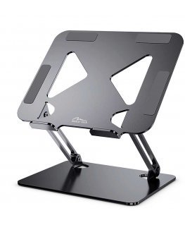 Media-Tech LAPTOP STAND - Adjustable, ergonomic stand for a 10-17 inch laptop. Massive steel (1.2kg) construction combined with 