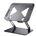 Media-Tech LAPTOP STAND - Adjustable, ergonomic stand for a 10-17 inch laptop. Massive steel (1.2kg) construction combined with 