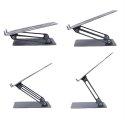 Media-Tech LAPTOP STAND - Adjustable, ergonomic stand for a 10-17 inch laptop. Massive steel (1.2kg) construction combined with 