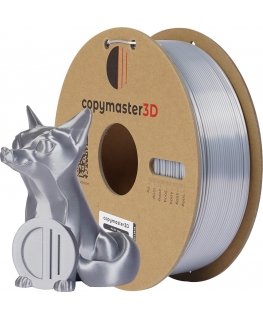 Copymaster3D PLA Silk filament for 3D printer, 1.75 mm, silver