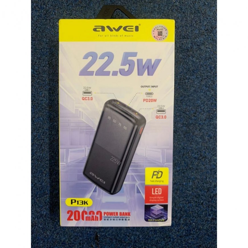 AWEI PowerBank P13K 20000mAh 22.5W