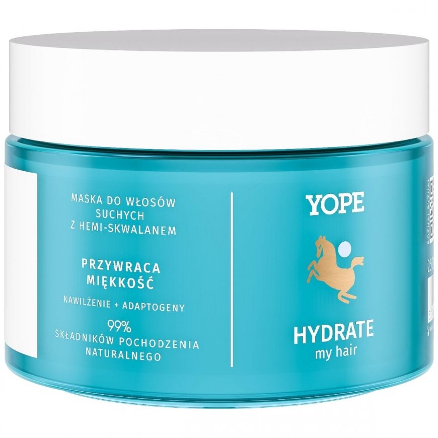 Yope Hydrate My Hair kaukė sausiems plaukams su hemiskvalanu 250ml