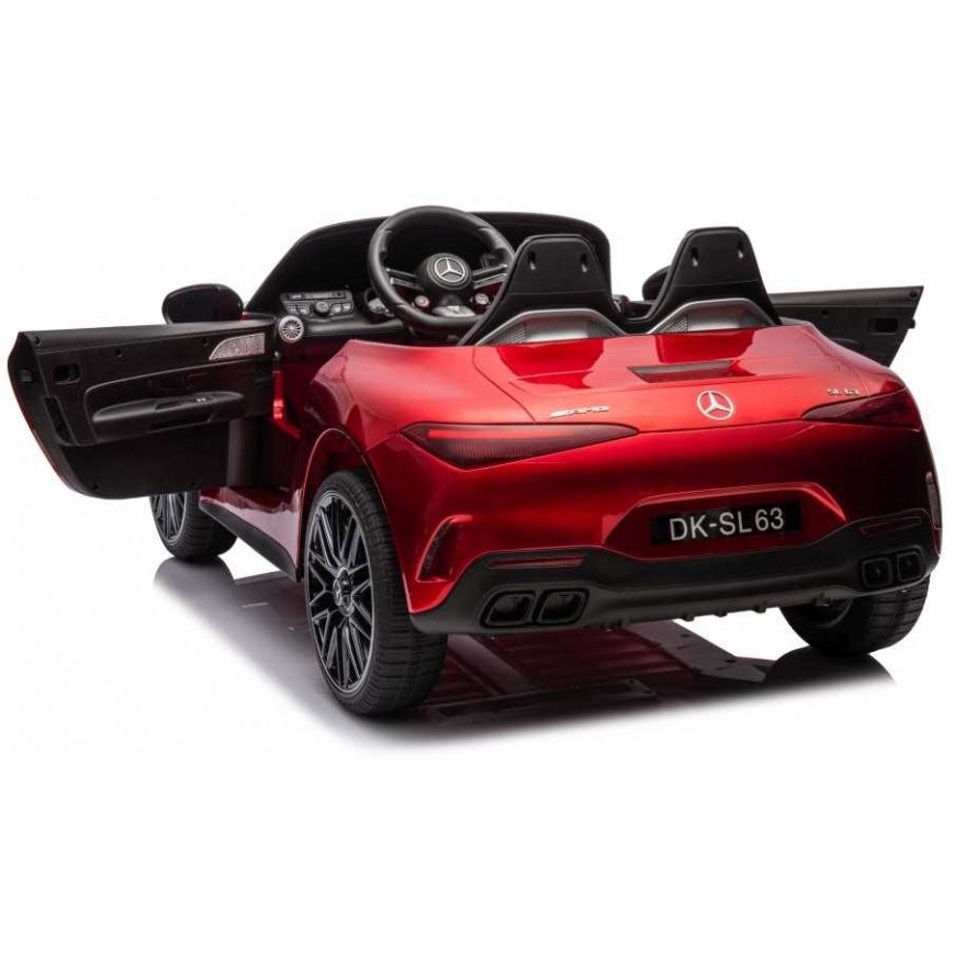 Lean Cars Mercedes AMG SL63 akumuliatorinis automobilis, dažytas raudonai – 4