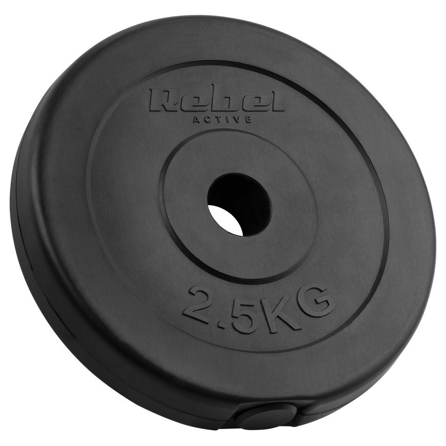 Set of bituminous weights 4x2.5kg, hole 31mm, classic plate, REBEL ACTIVE – 2