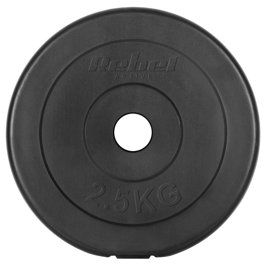 Set of bituminous weights 4x2.5kg, hole 31mm, classic plate, REBEL ACTIVE – 3