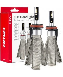 Car lights led seria flex+ h15 6000k 12v 24v canbus amio-03666