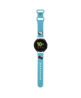 Hello Kitty Belt Universal HKUWMSCHBLB Silicone Kitty Head blue/blue 20mm
