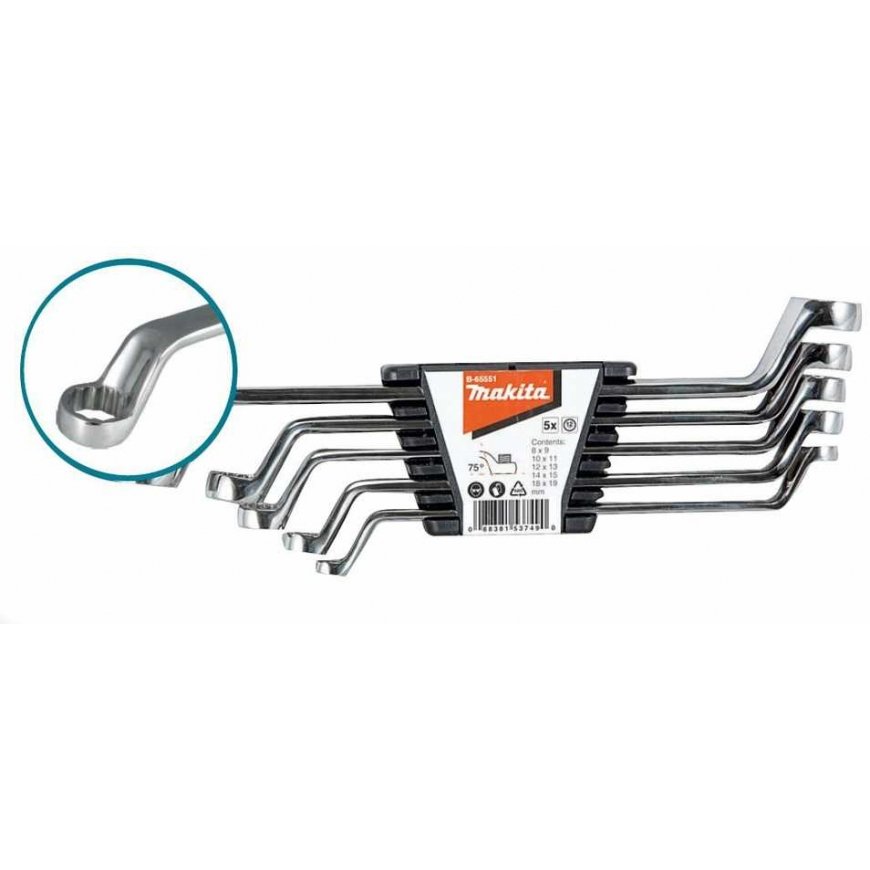 Makita B-65551 Double-ended spanner set 5 pcs. – 2