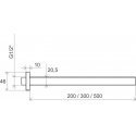 Stationary shower head holder Ravak, from the ceiling, 704.00CR 30 cm, chrome Stationary shower head holder Ravak, from the ceiling, 704.00CR 30 cm, chrome