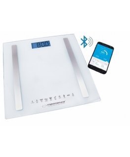 Esperanza EBS016W asmeninės svarstyklės Kvadratas Balta Elektroninės vonios svarstyklės