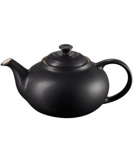 Teapot stoneware 1,3L black