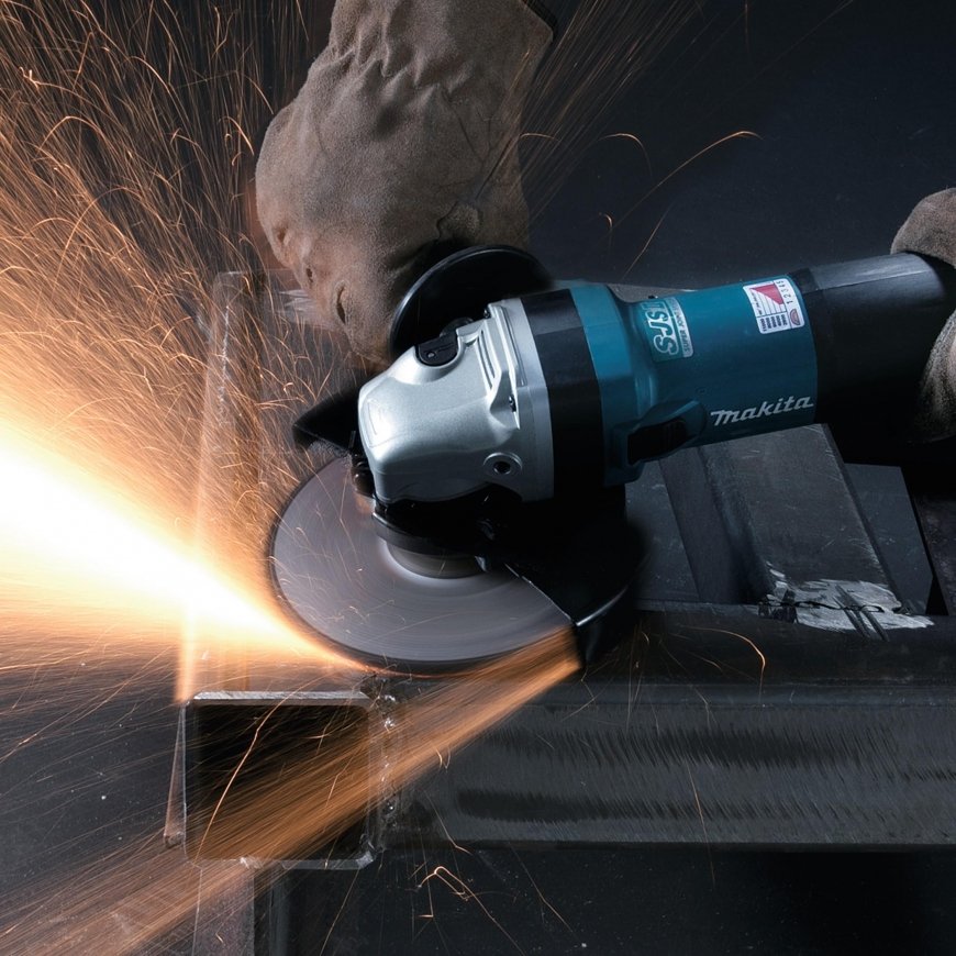 Makita GA5041CT01 Kampinis šlifuoklis, 1400 W, 125 mm, SJS², 2800-11000 min-1, antivibracinė šoninė rankena – 4