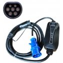 Hismart Electric portable charger Type 2 - CEE, 6-32A, 7.2kW, 1-phase, 5m