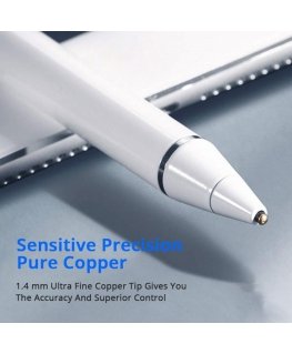 "Rechargeable Superfine Stylus Pen with High sensivity 1.4mm Bla