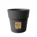 Flower pot with tray Ethica Ø20x19cm grey Flower pot with tray Ethica Ø20x19cm grey