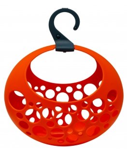 Basket for laundry tongs Love orange 29x13x31cm