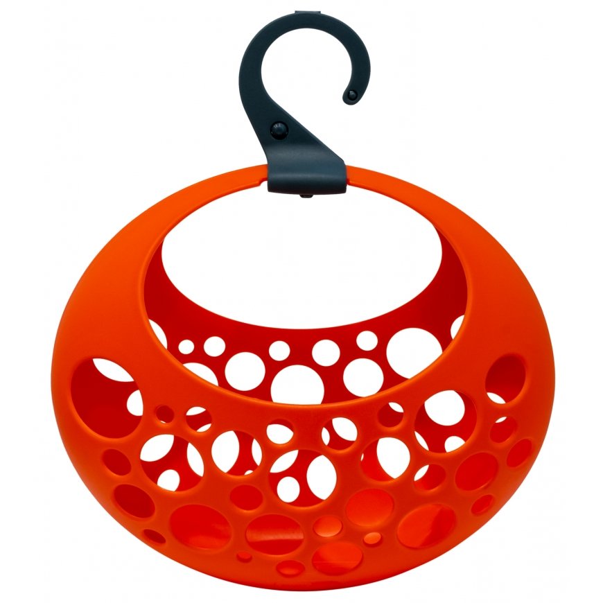 Basket for laundry tongs Love orange 29x13x31cm