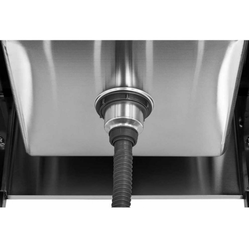 Royal Catering Single bowl sink with shelf and rim, 70 x 70 x 95 cm – 3