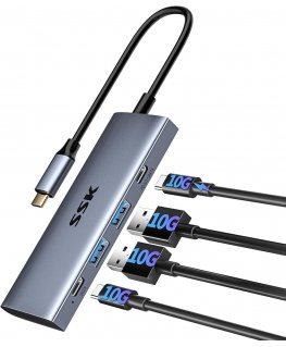 HUB Tech-Protect V2 4in1 USB-C - USB-A 3.0 | USB-A 2.0 | USB-C |