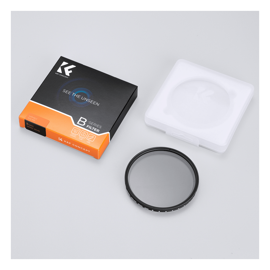 Kampf K&F Concept B-Series Fader ND2-400 Adjustable Gray Filter - 82 mm – 2