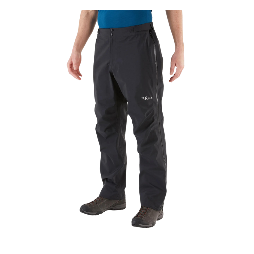 Male Rab Kangri Pants GTX Black Regular Leg - L/34