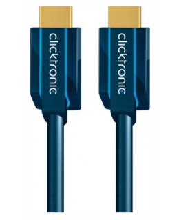 Clicktronic HDMI 2.0 High Speed with Ethernet -kaapeli, 1 m, musta