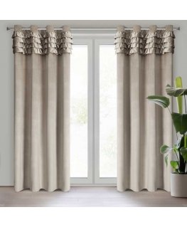 Euro curtains ZAS/ERIN/BEŻ 140X250 TRANSPARENT