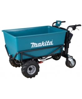 Makita DCU605Z Battery wheelbarrow 2X18V Li-ion, BL-motor, 3-speed, max load 300kg, 106 kg Without batteries and charger!