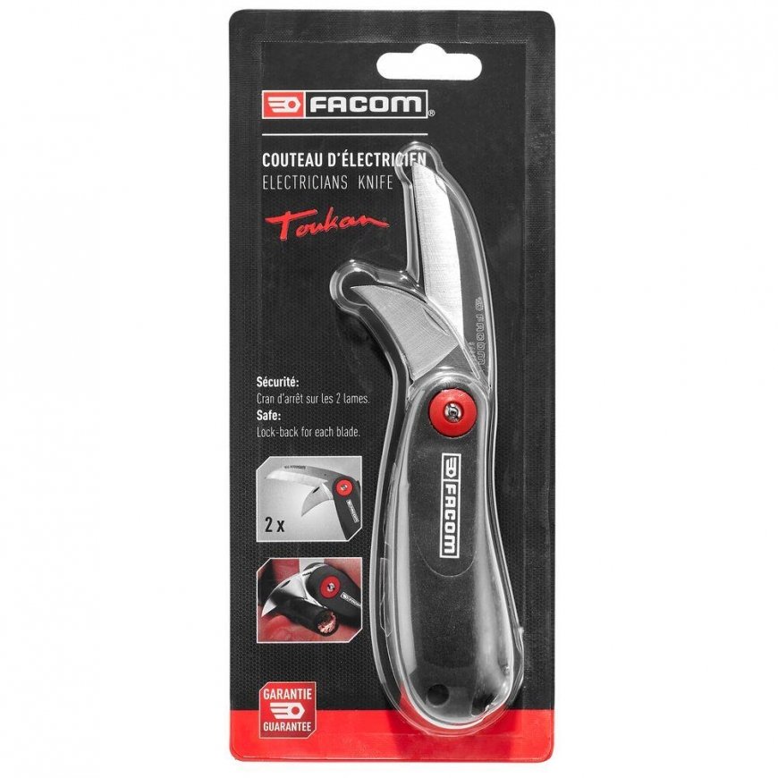 Facom electrician`s knife TUKAN with two