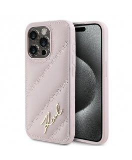 Karl Lagerfeld KLHCP15XPQDSMGP iPhone 15 Pro Max 6.7" różowy|pin