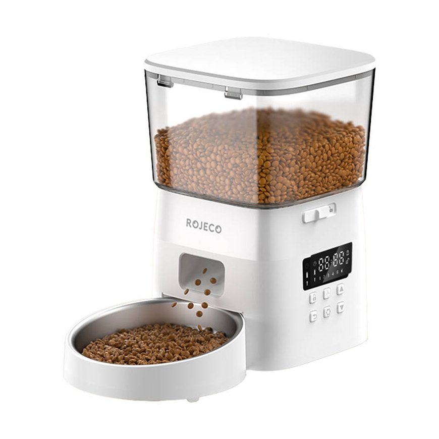 Rojeco 2L Automatic Pet Feeder Button