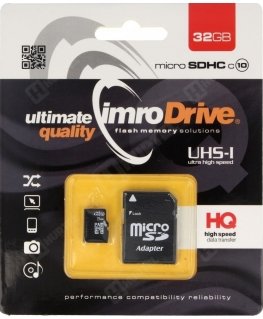 IMRO 10/32G UHS-I ADP muistikortti 32 GB MicroSDHC Luokka 10