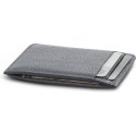 Woolnut Leather Card Holder, gray
