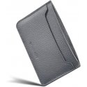 Woolnut Leather Card Holder -korttikotelo, harmaa