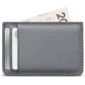 Woolnut Leather Card Holder, gray