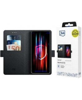 3MK Wallet Case Oppo Reno10 5G juoda/juodas