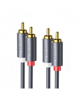 30747 AV104 2x RCA M to 2x RCA M 1m Black